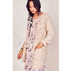 LoveShackFancy Emmanuelle Long Cardigan XS